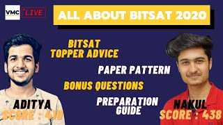 BITSAT Topper Advice  Complete BITSAT 2020 Preparation Guide  How to get into BITS [upl. by Snah]