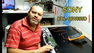 SONY KDL 48W655D Não liga [upl. by Alta]