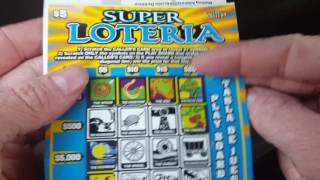 5 Super Loteria Texas Lottery Scratch Off Ticket [upl. by Iruj]