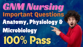 GNM 1st Year Anatomy Physiology amp Microbiology Important Questions [upl. by Shamrao]