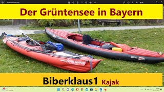 Kajak Tour auf dem Grüntensee in Bayern Gumotex Seawave  Grabner Mega [upl. by Ytak]