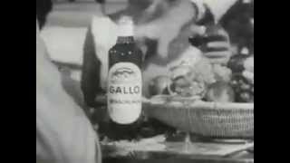 1960s Gallo Renache Rose Wine Commercial [upl. by Eellek]