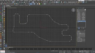 3DS Max  Spline Chamfer Modifier [upl. by Ardekahs]