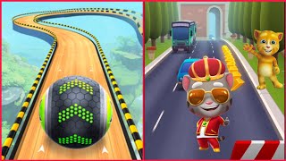 Going BallThe Super Speed Run VS Talking Tom Gold Run Ios Gameplay [upl. by Inatsed]