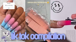 Acrylic nails tik tok compilation ASMR [upl. by Eelyab]