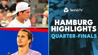 Zverev Plays Zhang Rune vs Fils Baez amp More Feature  Hamburg 2024 QuarterFinals Highlights [upl. by Cram275]