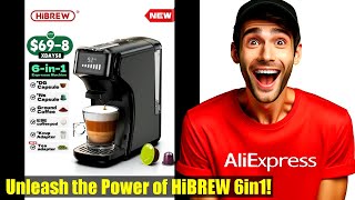 Ultimate HiBREW 6in1 Capsule Coffee Machine Review  HotCold Espresso Cappuccino [upl. by Ahseinat991]