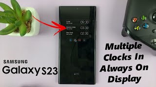 How To Add Multiple Clocks To Always On Display On Samsung Galaxy S23 S23 S23 Ultra [upl. by Richards]