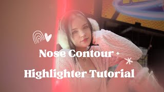 Egirl Nose Contour and Highlighter [upl. by Silvie]