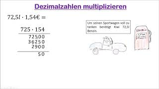 39 Dezimalzahlen multiplizieren [upl. by Templa]