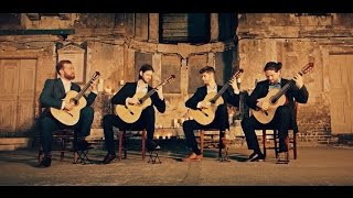 Mēla guitar quartet perform Prélude Fugue et Variation Op18  César Franck [upl. by Reld950]