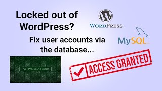 WordPress Administrator account recovery  Two methods [upl. by Enrak274]