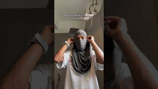 Easy way to make ski mask with your tee🥷🏼 [upl. by Healy449]