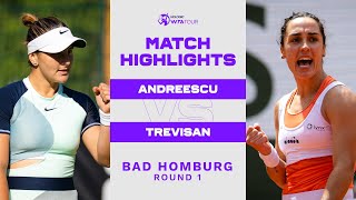 Bianca Andreescu vs Martina Trevisan  2022 Bad Homburg Round 1  WTA Match Highlights [upl. by Eugenius607]