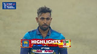 1st T20I  Sri Lanka vs Zimbabwe  Highlights  14th January 2024 [upl. by Seuqirdor]