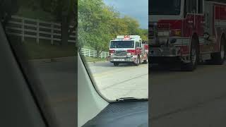 McHenry township engine E43 responding [upl. by Sset456]