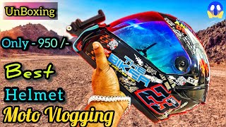 Best Moto Vlogging Helmet Under 1000  Rs  For Any Sports Bike 🔥🤩 helmet modified motovlog [upl. by Akerdnuhs208]