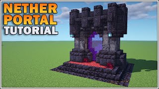 How To Build a Nether Portal in Minecraft 116 Nether Update [upl. by Hutchison]