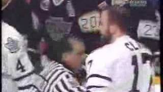 Wendel Clark vs Marty McSorely [upl. by Carey]