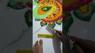 Rangoli Divali My first vlog video  village life [upl. by Nhguavahs433]