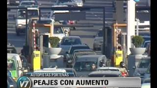 Visión Siete Aumenta el peaje en las autopistas porteñas [upl. by Alyahc]