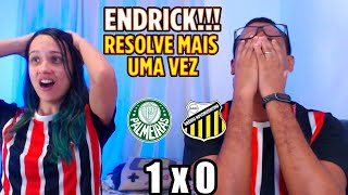 REACT PALMEIRAS 1 X 0 NOVORIZONTINO  ENDRICK DECIDE E PALMEIRAS VAI A FINAL DO PAULISTÃO [upl. by Sibby79]