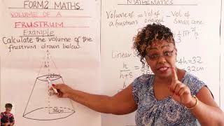 Form 2 Maths Volume of a Frustum [upl. by Jacki]