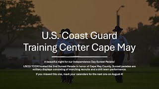 US Coast Guard Training Center Cape May Sunset Parade Pictures [upl. by Nylirak124]