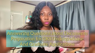 DOCUMENTS TO PREPARE BEFORE APPLYING FOR GKS 2025 UNDERGRADUATE AND GRADUATE [upl. by Valda]