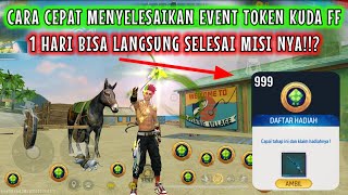 CARA CEPAT MENYELESAIKAN MISI TOKEN KUDA FF CARA CURANG MENYELESAIKAN EVENT SG 2 RAMADAN BOOYAH [upl. by Eusoj]