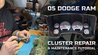 05 Dodge Ram Cluster Repair amp Maintenance Tutorial [upl. by Kerrison]