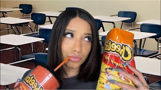 ASMR POV You’re sitting next to the Hot Cheeto girl PT 2 🔥🌶💁🏻‍♀️ Agressive asmr roleplay [upl. by Samau664]