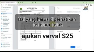 HAL HAL YANG PERLU DIPERHATIKAN SEBELUM CETAK S25 DI SIMPATIKA [upl. by Acirrej]