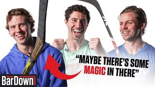 NHL PLAYERS REVIEW ICONIC OLD HOCKEY STICKS [upl. by Aehsal763]