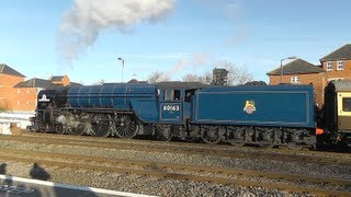 60163 Tornado at Oxford station 20121208 [upl. by Moe]