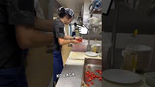 This newcomer showed the Head Chef Fastest way to slice tomatoes 😱🫡 respect shorts ytshorts [upl. by Enyamrahs547]