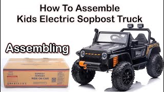 How to assemble kids Jeep  Kids Electric Jeep [upl. by Nanfa127]