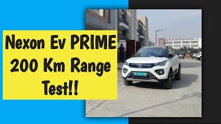 My TATA NEXON EV Prime REAL WORLD RANGE 200 KM TEST [upl. by Willey]