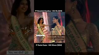 Rachel Gupta wins Miss Grand International 2024  Meenakshi Chaudhary was so close to it in 2018 [upl. by Goulette401]