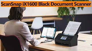 ScanSnap iX1600 Black Document Scanner Review 2022 [upl. by Ahsekim451]