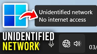 How To Fix Unidentified Network No Internet Access In Windows 11 amp 10  Full Guide [upl. by Mehs927]