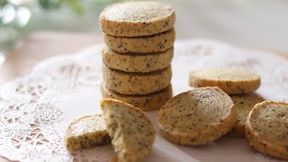 サクサクッ♡紅茶のアイスボックスクッキーの作り方／Icebox Cookies Recipe [upl. by Yelsha]