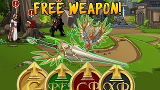 AQW How to get a Free Weapon  With Boosts [upl. by Kelbee]