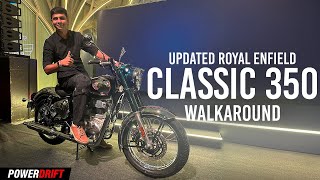 The Updated Royal Enfield Classic 350 All You Need To Know  PowerDrift QuickEase [upl. by Ecadnarb]