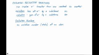 44 Oxidation Reduction Reactions and Assigning Oxidation Numbers Part 1 [upl. by Silvanus]