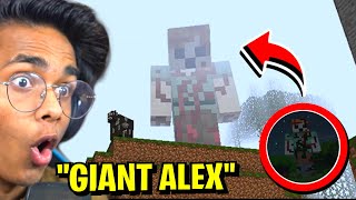 The Minecraft Entity  GIANT ALEX Real Footage [upl. by Oiredised]