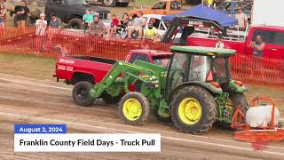 Franklin County Field Days 2024  Truck Pulls [upl. by Ennaul]