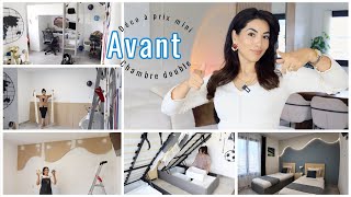 Déco à Prix Mini  Chambre Enfant inspiration USA avec DIY amp Astuces Organisation  avant  après [upl. by Alicirp613]