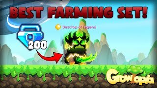 Best Farming Set in Growtopia Easy profit  1 Hit all blocks [upl. by Tilden]