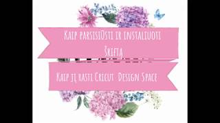 Kaip instaliuoti ir kaip rasti savo šriftą Cricut Design Space [upl. by Wasson]